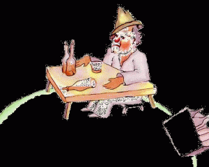 A drunkard all by himself