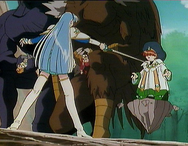 Umi wields both sword and authority. umi-confronting-ascot