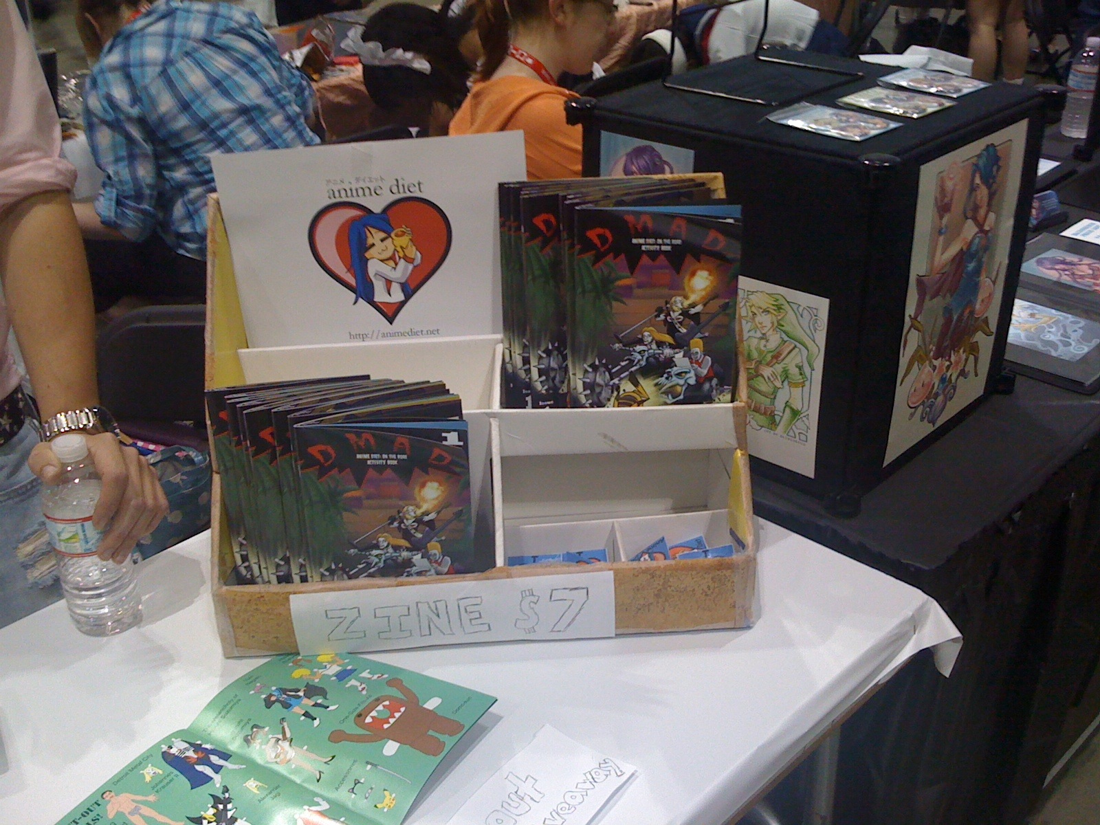 Our table and zine at Artists' Alley