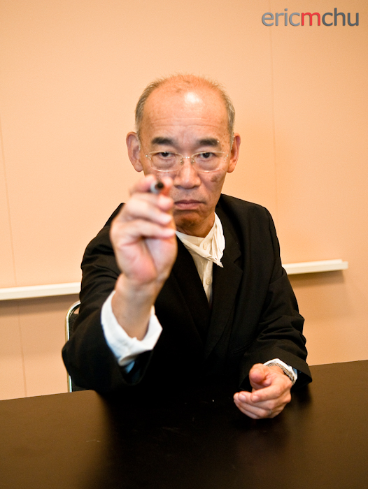 Tomino posing.  Photography by Eric M Chu.