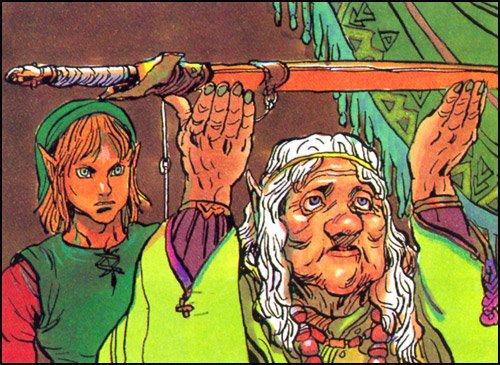 Link obtains a sword