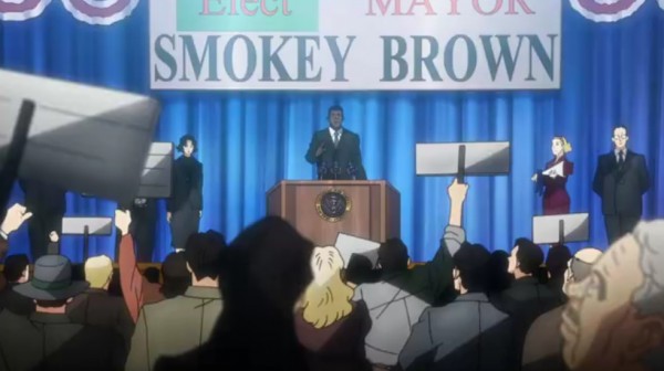 Smokey running for office, contributing to Civil Rights Movement. 